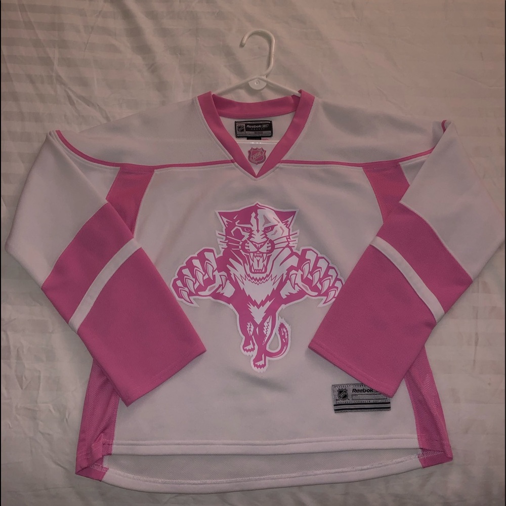 NHL REEBOK Florida Panthers Hockey Jersey Girls L